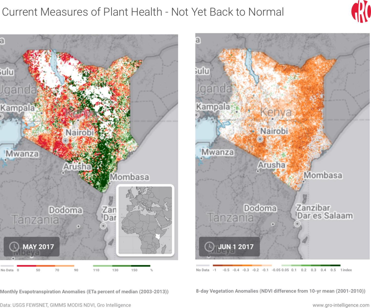 Current Measures of Plant Health - Not Yet Back to Normal