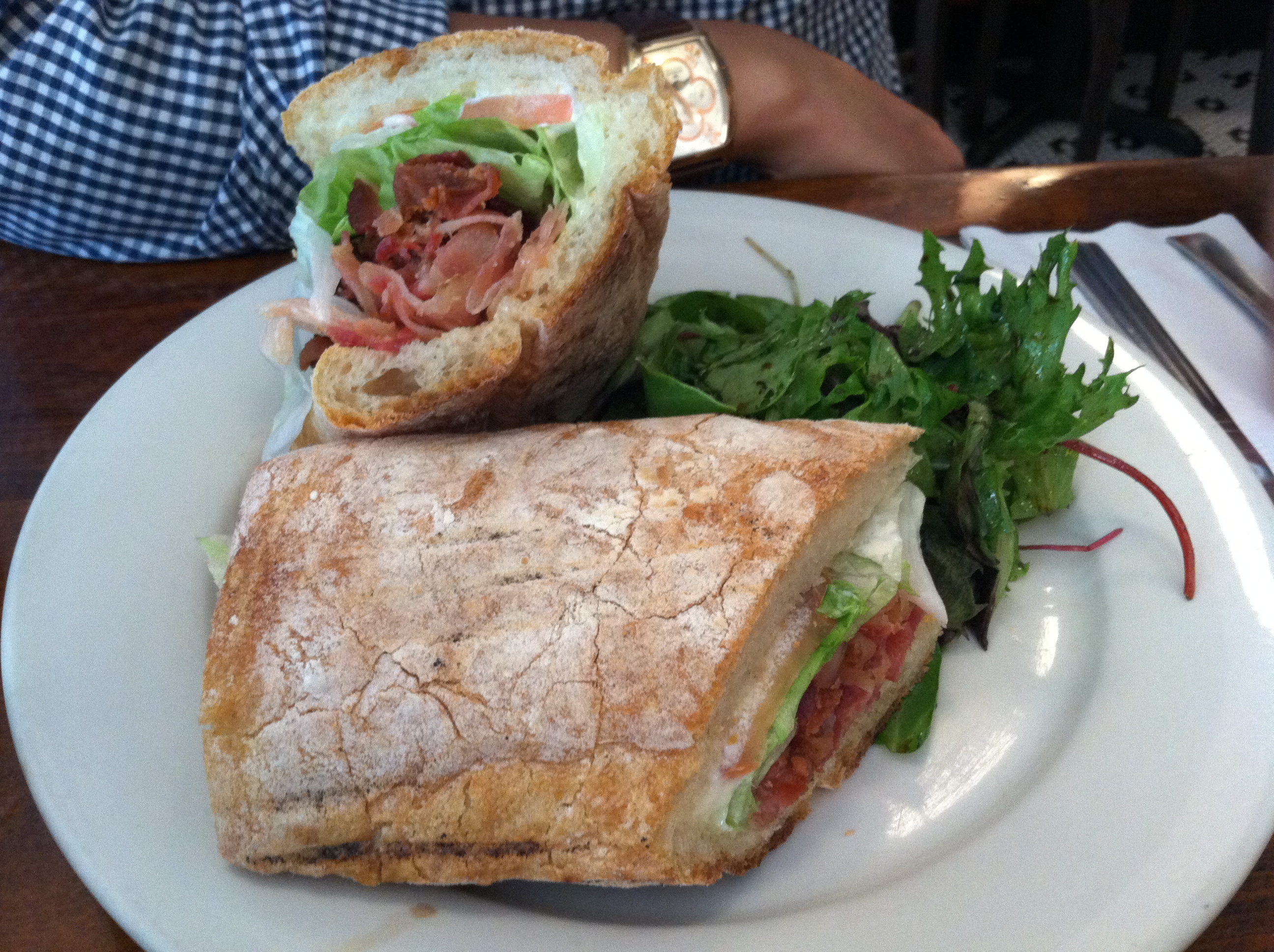 BLT on Ciabatta Bread