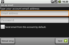 inserire username e password