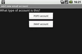 account POP3 o IMAP