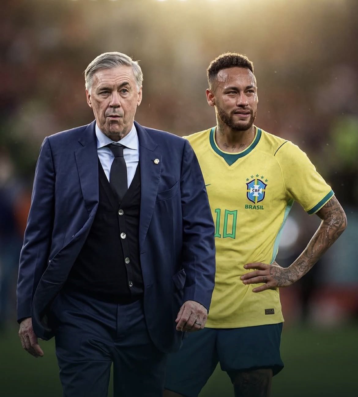 Carlo Ancelotti includes Neymar Jr in the World cup provisional line up. Carlo Ancelotti includes Neymar Jr in the World cup provisional line up.