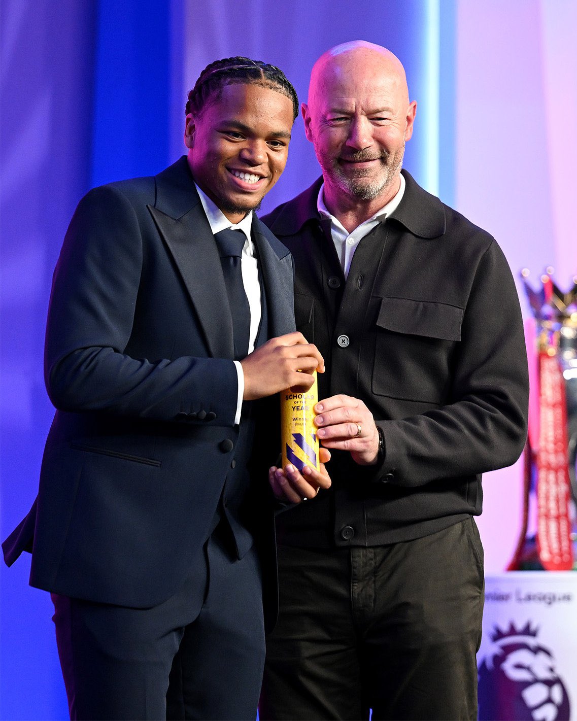 Liverpool talent Rio Ngumoha wins Home Grown Debutant of the Season and Scholar of the Year Awards.