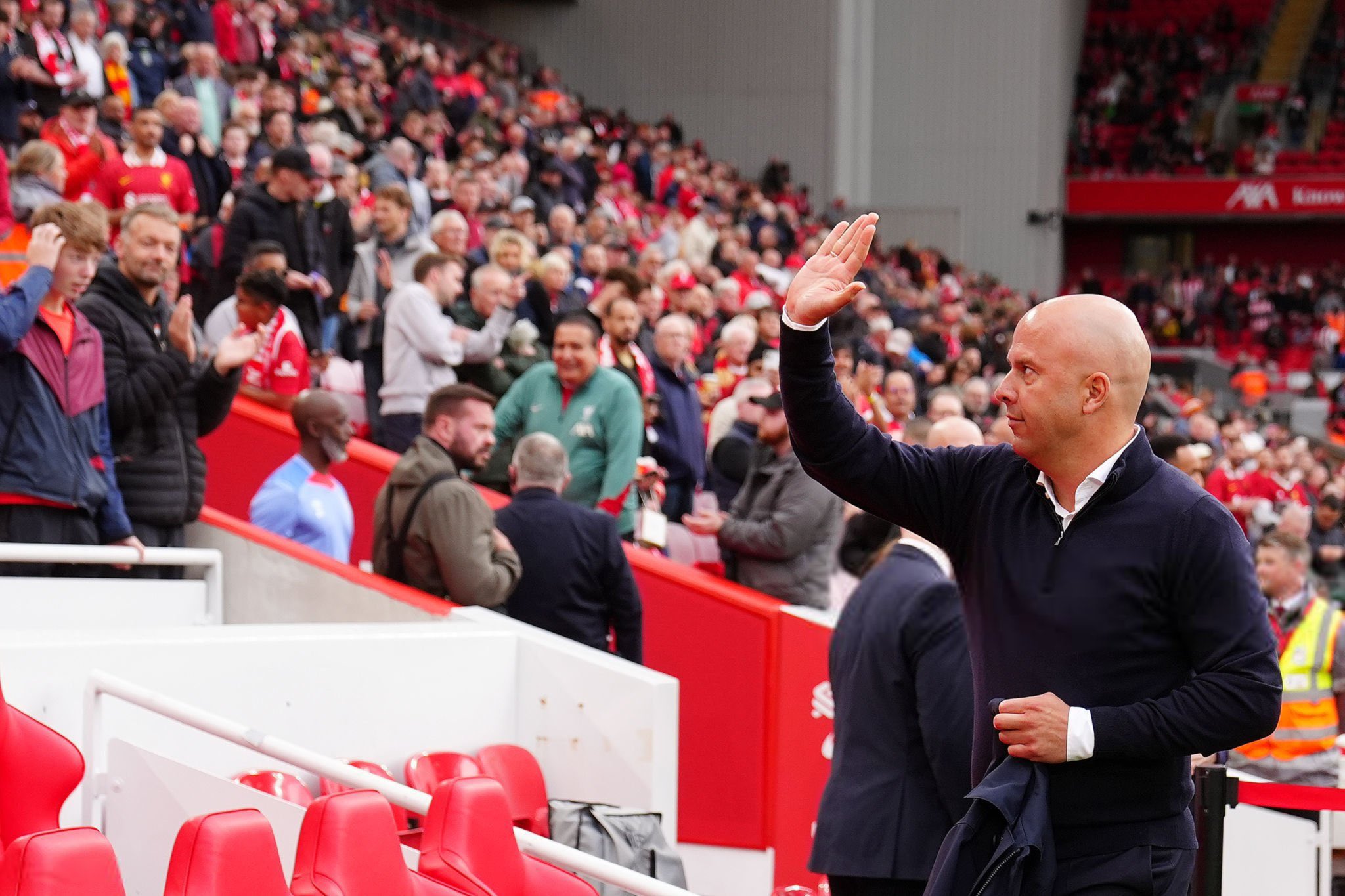 Arne Slot: “I have every reason to believe I WILL be the Liverpool manager next season”.