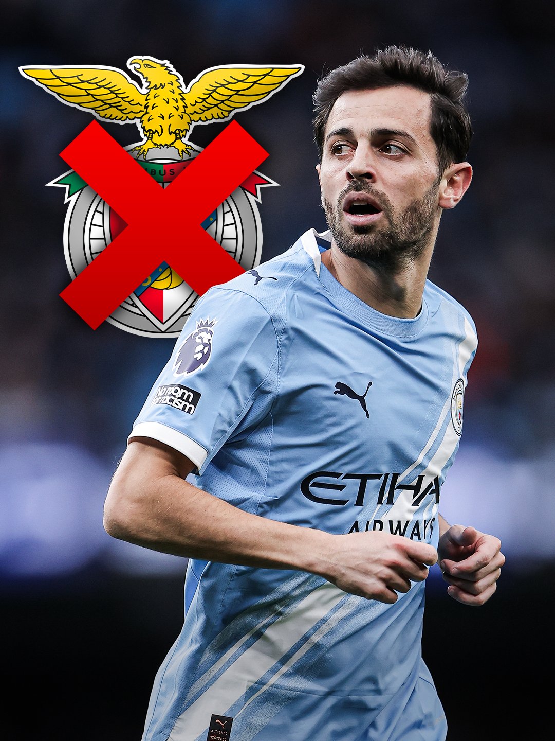 Bernardo Silva will NOT return to Benfica this summer, as reported.
