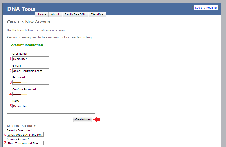 The DNAGedcom Registration