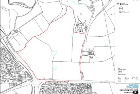 The property comprises a substantial development site with outline planning permission for residential development, subject to a Section 106 agreement with the Council. It is currently Greenfield land in agricultural use as arable farmland....