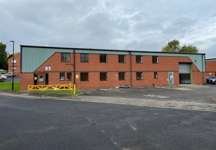 Unit 3 is a modern steel portal frame industrial unit with part brick and part clad elevations under a pitched profile sheet roof. Loading to the warehouse area is via a ground level steel roller shutter door. The unit benefits from a two storey offi...