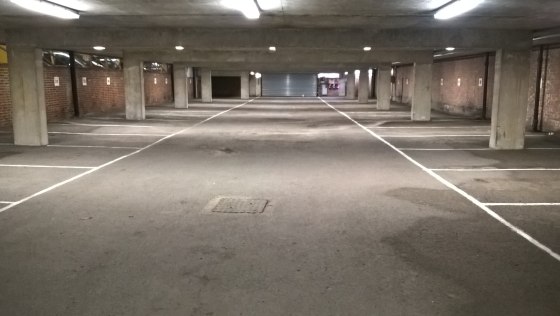 The premises comprise a ground floor secure area of 8,271 sq ft positioned underneath the larger NCP car park, currently providing 43 parking spaces. The area is serviced by a roller shutter door and fire escape on the south eastern side of the build...