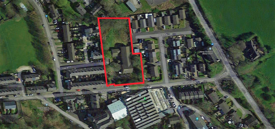 The property comprises the site of a former care home of approximately 1 acre with planning recently granted for demolition of existing building and erection of 14 semi-detached houses (3-bed townhouses) and associated parking and amenity space. 

Pl...