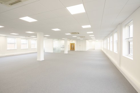 The available office comprises the first floor of this multi-occupied office building, which has been fully refurbished.<br><br>Specifications<br><br>- Mix of open plan and partitioned office accommodation<br>- Cat 5e cabling<br>- Air conditioning<br...