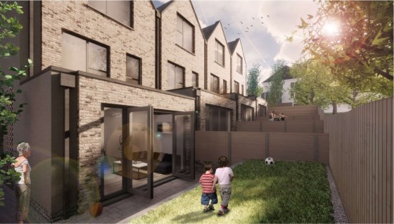 Freehold development opportunity with planning permission awaiting decision for x4 four-bedroom terraced houses.