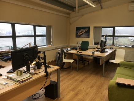 The property comprises a striking modern detached industrial unit of steel portal frame construction, brick faced block walls, profile steel cladding and roof with translucent daylight panels. Internally, generous offices and clean workspaces are loc...