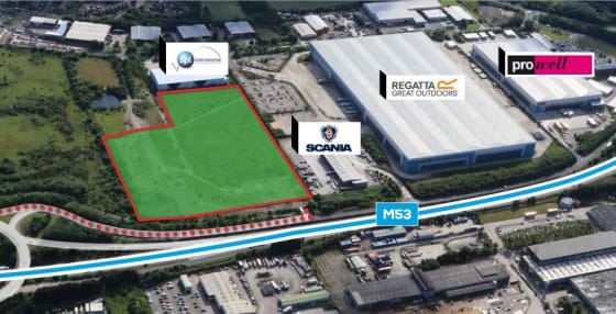 Design & Built opportunities up to 230,000 sq ft. Pre-let opportunities next to major Motorway Junction. Located between Junctions 7 & 8 of the M53. Planning in place. Plots serviced and ready to go.