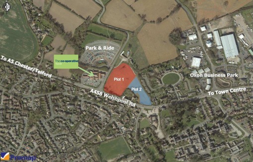 Commercial & Residential Roadside Development Site\non Approach to Shrewsbury\nPlot 1: Possible Uses Include Retail/Medical/Showroom\nRestaurant/Trade Counter/Offices/Hotel - 2.85 Acres\nPlot 2: Residential Uses - 1.4 Acres\nTotal Area: Approx 4....