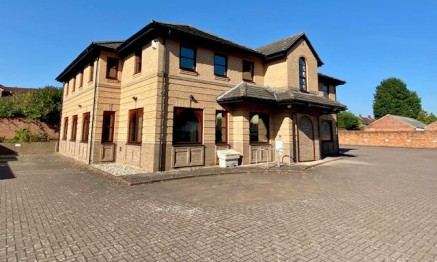 The property comprises a two storey brick built building with pitched tiled roof.

The building is accessed from the front with stairs leading to first floor. 

The ground floor includes WC facilities and mainly open plan office space.

The first flo...