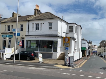 The premises comprise one medical treatment room forming part of a large practice specialising in physiotherapy and chiropractic therapies. Access to the first-floor room is through the main reception of Complete Health fronting Gildredge Road.