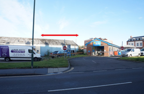 Warehouse With Roadside Frontage\nParking and Sliding Shutter Door To Rear\nBusy Main Road To Town Centre\nTotal Area Approx . 111....