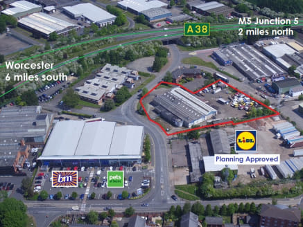 The site is currently arranged to provide a circa 16,000 sq ft industrial unit that has been sub-divided to currently provide four units. The existing buildings occupy approximately 25% of the site, with the remaining land being level hard standing t...