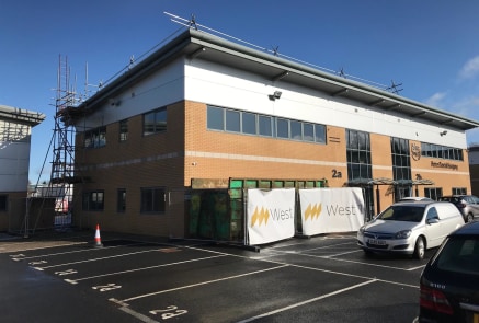 The premises comprise a modern semi-detached office building constructed on a steel frame with brickwork elevations and mono pitched insulated profile steel clad roof above.<br><br>The building benefits from aluminium framed double glazed windows thr...