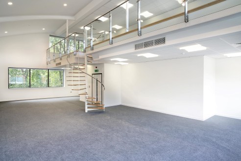 A high specification self contained office building over ground and two upper floors