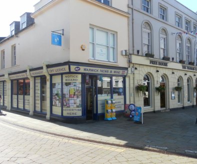 Leasehold Newsagents & Off-Licence Located In Warwick\nRef 2371\n\nLocation\nThis respected Newsagents is located in the historic town of Warwick which is one of Warwickshire's popular tourist hotspots. It's sits within a prominent and highly visible...