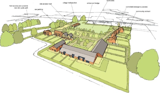 A unique residential development opportunity with outline planning permission for up to 20 residential dwellings with enhanced community facilities. 

The proposed development comprises 20 residential dwellings arranged around a sports field and play...