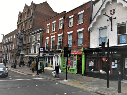 The property form the ground floor space in an end terrace two storey building that benefits from an extensive frontage to both Head Street and Church Street. Internally the property comprises an open plan sales area currently trading as a coffee sho...