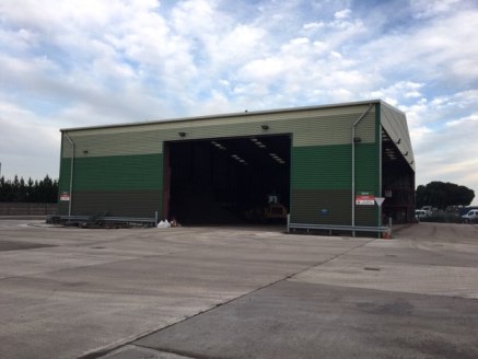 13,370 sq ft - UNDER OFFER\n\nWASTE TRANSFER STATION\n\nWarehouse\n\n* Sodium lighting\n\n* 5m min eaves rising to 13m at centre of pitch\n\n* Power float concrete floor\n\n* 3 phase power\n\nExternal\n\n* Site 1.72 acres with reinforced concrete sur...