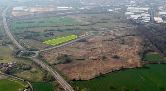 The allocation is bisected by a dual carriageway, David Whitby Way connecting the link road from the A500 to the A532 Weston Road. The A500 links to junction 16 of the M6 motorway.

The land to the east of David Whitby Way has outline planning permis...