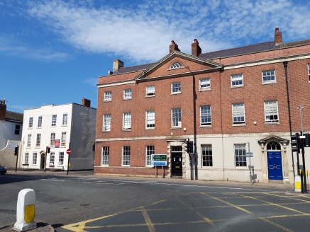 855 sq first floor office space prominently located on Foregate Street with a fully inclusive rent and benefiting from having two car parking spaces.