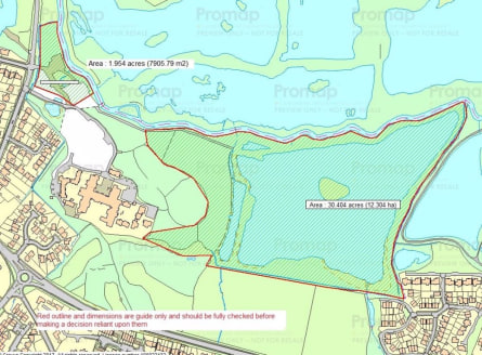 A rare opportunity to acquire Approximately 32 acres of beautiful Hampshire Countryside with fishing lakes, woodland areas, hardstanding and vehicular access