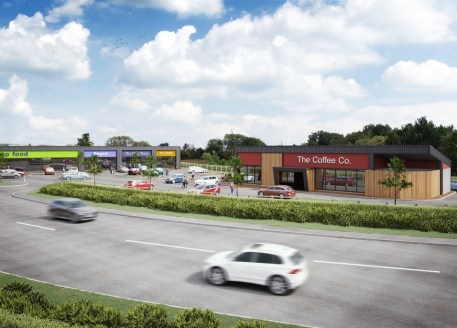 The development will comprise three A5/retail units, a convenience store and a drive-thru restaurant with communal service yard, associated landscaping and 50 car parking spaces. Hawke Ridge Business Park is a £50million 35 acre mixed use development...