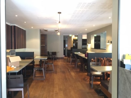 The property comprise a large ground floor space currently laid out to restaurant use.

The property benefits from a large glazed frontage on to Market Place.

Internally the space is divided into main restaurant, where approx 66 covers are available...