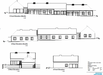 The proposed units comprise B1 office units to be newly constructed within a single building structure which will be part two-storey and part one-storey. Unit 1 will be located at the east end within the two-storey element and will comprise self-cont...