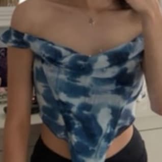 Blue Corset Top