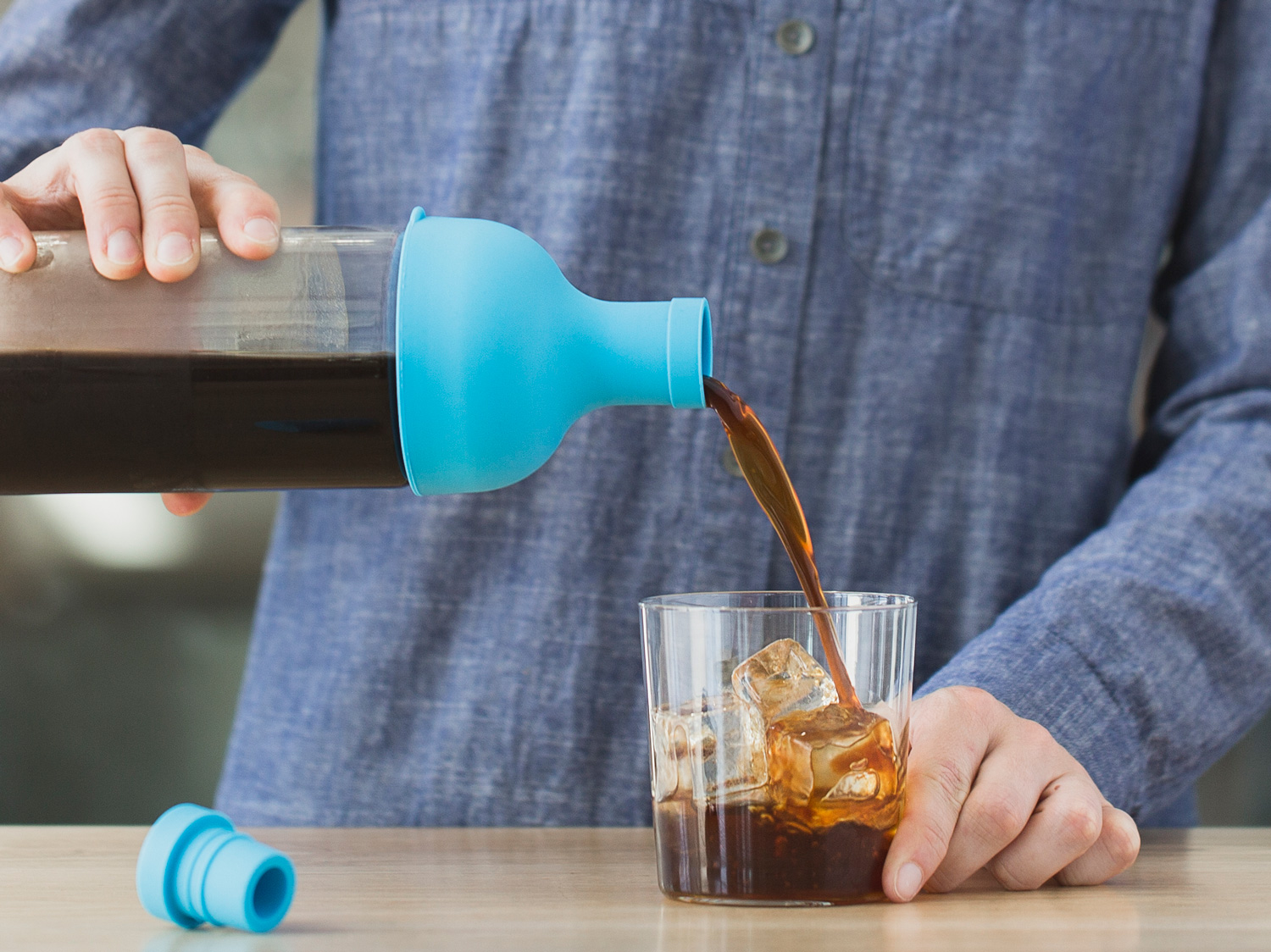 Teal Cold Brew Coffee Maker