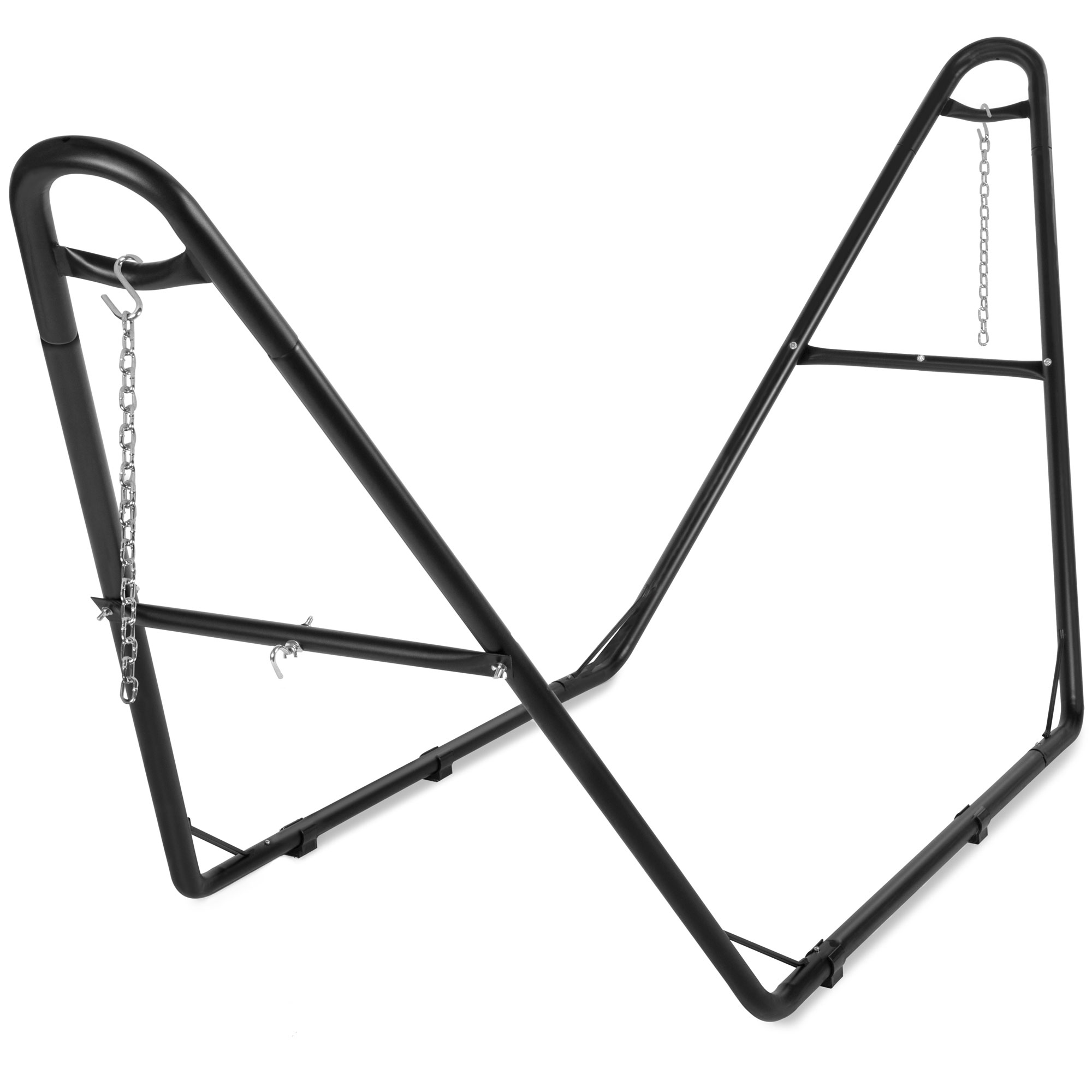 Outdoor Adjustable Steel Hammock Stand For 9-14ft Hammocks w/ Hooks, Carrying Bag, 450lb Capacity - Best Choice Products Online