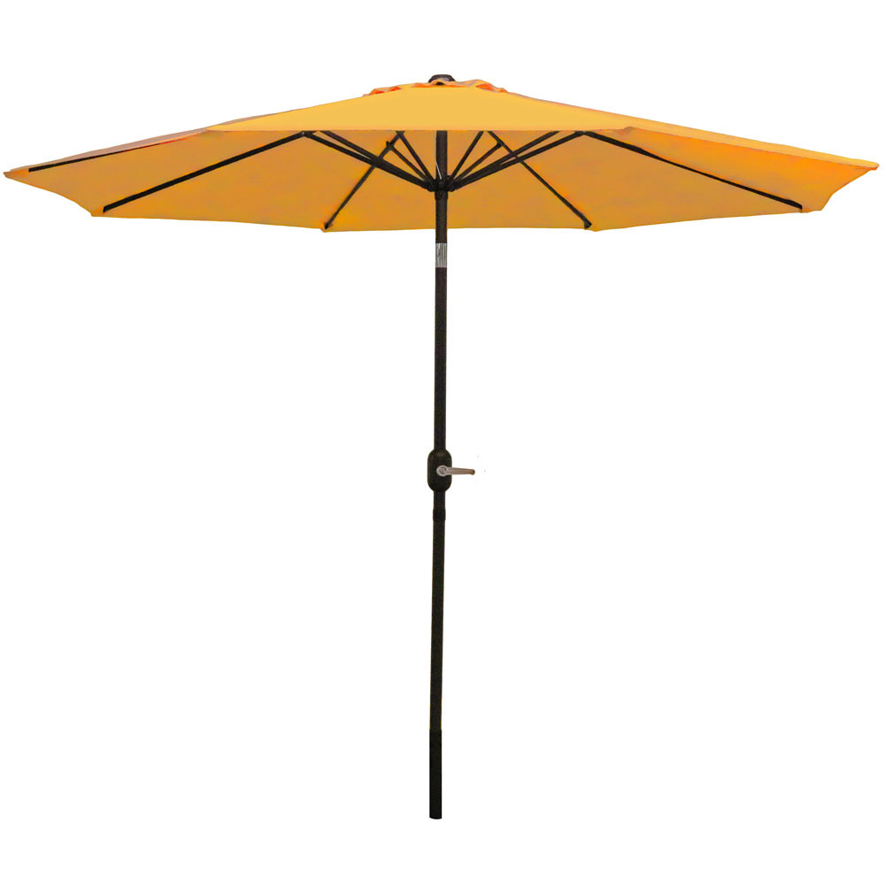 Sunnydaze Aluminum 9 Foot Patio Umbrella with Tilt & Crank, Gold