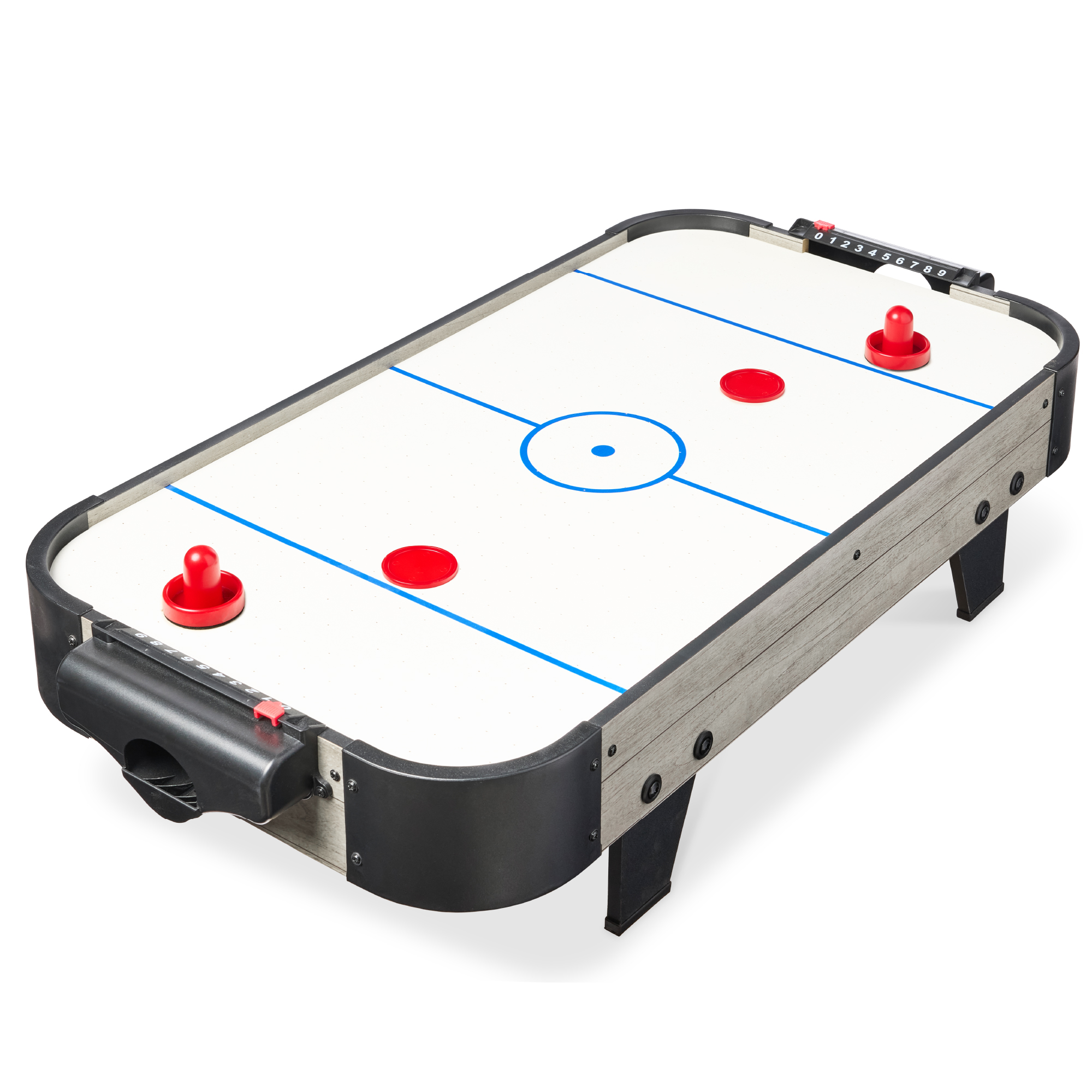 40in Air Hockey Arcade Table w/ 100V Motor, Electric Fan, 2 Strikers, 2 Pucks - Gray - Best Choice Products Online