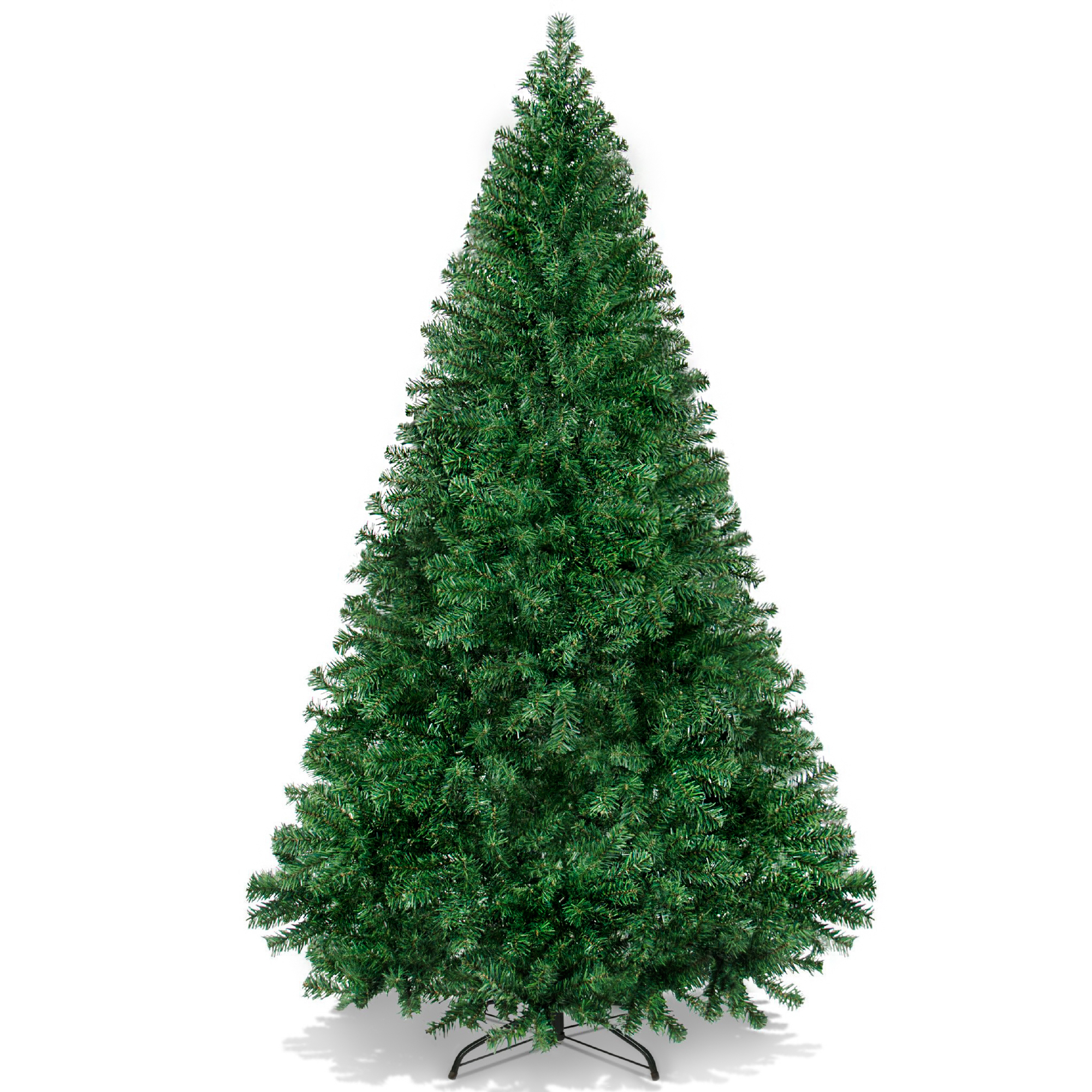 6ft Artificial Premium Hinged Christmas Pine Tree w/ 1000 Tips, Foldable Metal Base - Best Choice Products Online