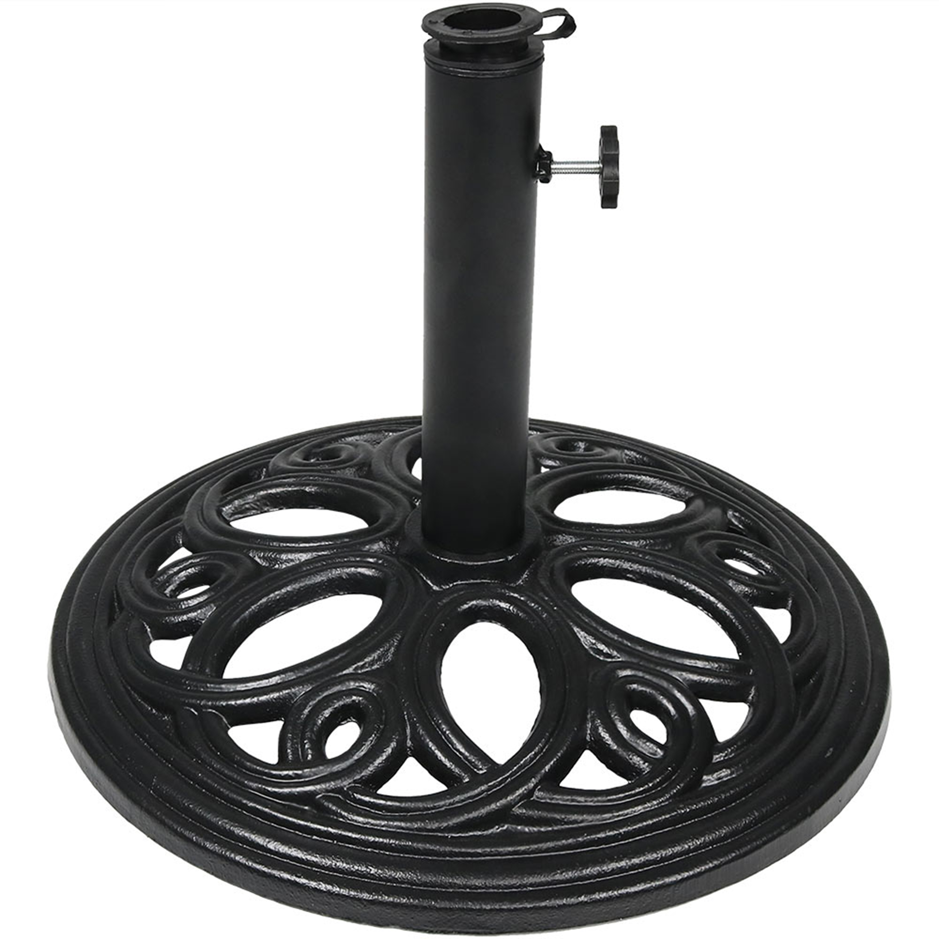 Sunnydaze Cast Iron Outdoor Patio Umbrella Base - 18-Inch