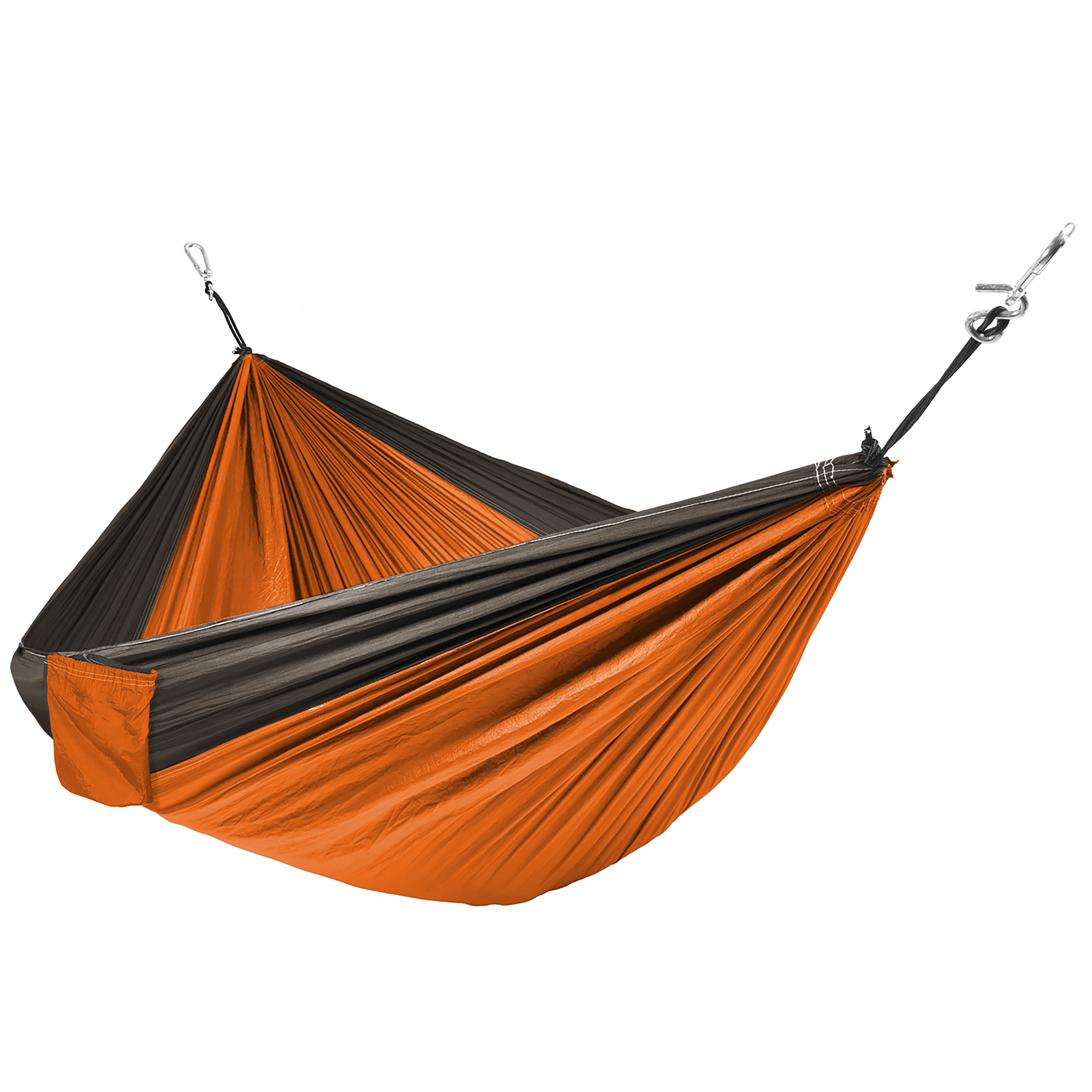 Portable Nylon Parachute Hammock w/ Attached Stuff Sack- Orange | Best Choice Products Online