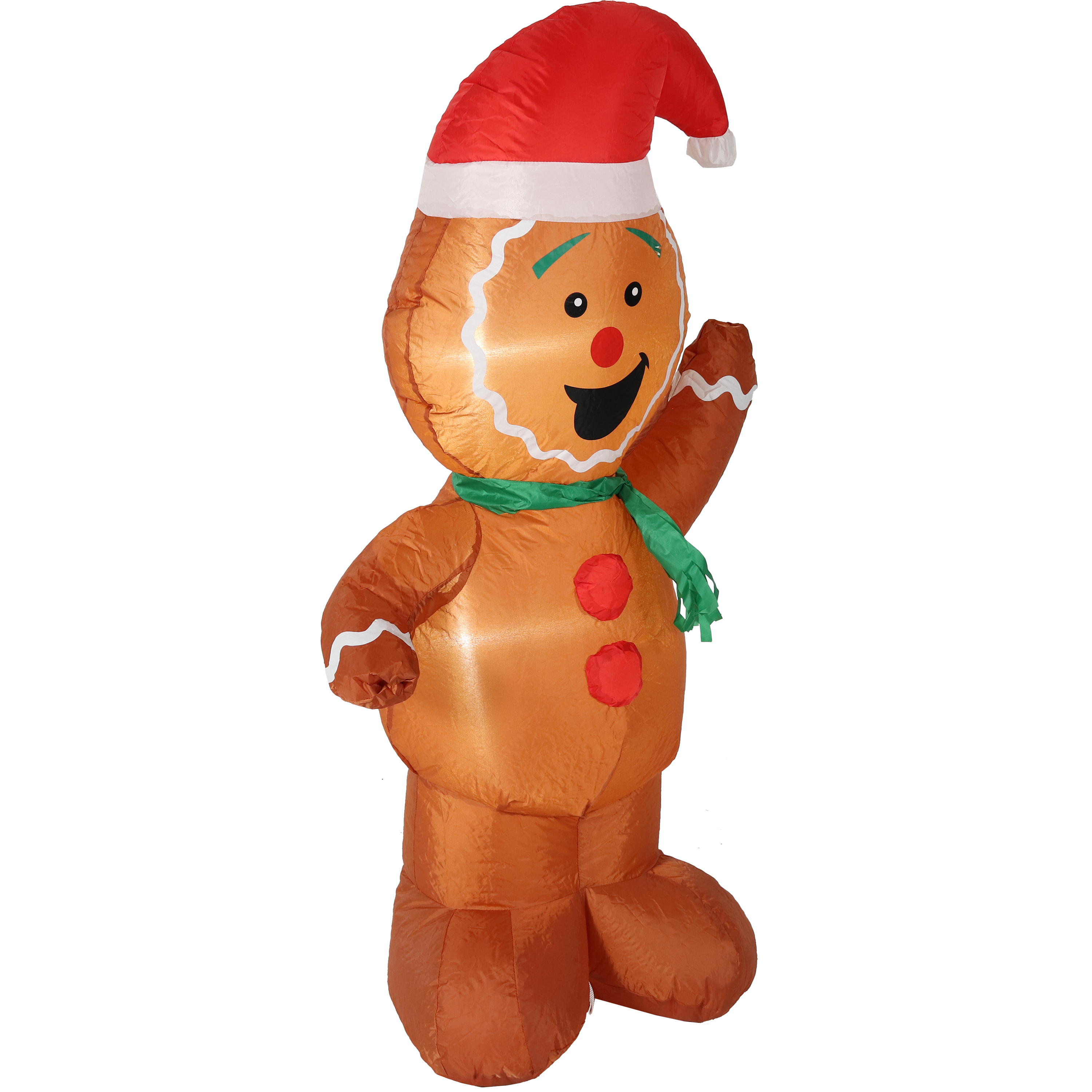 Festive Gingerbread Man Inflatable Holiday Decoration