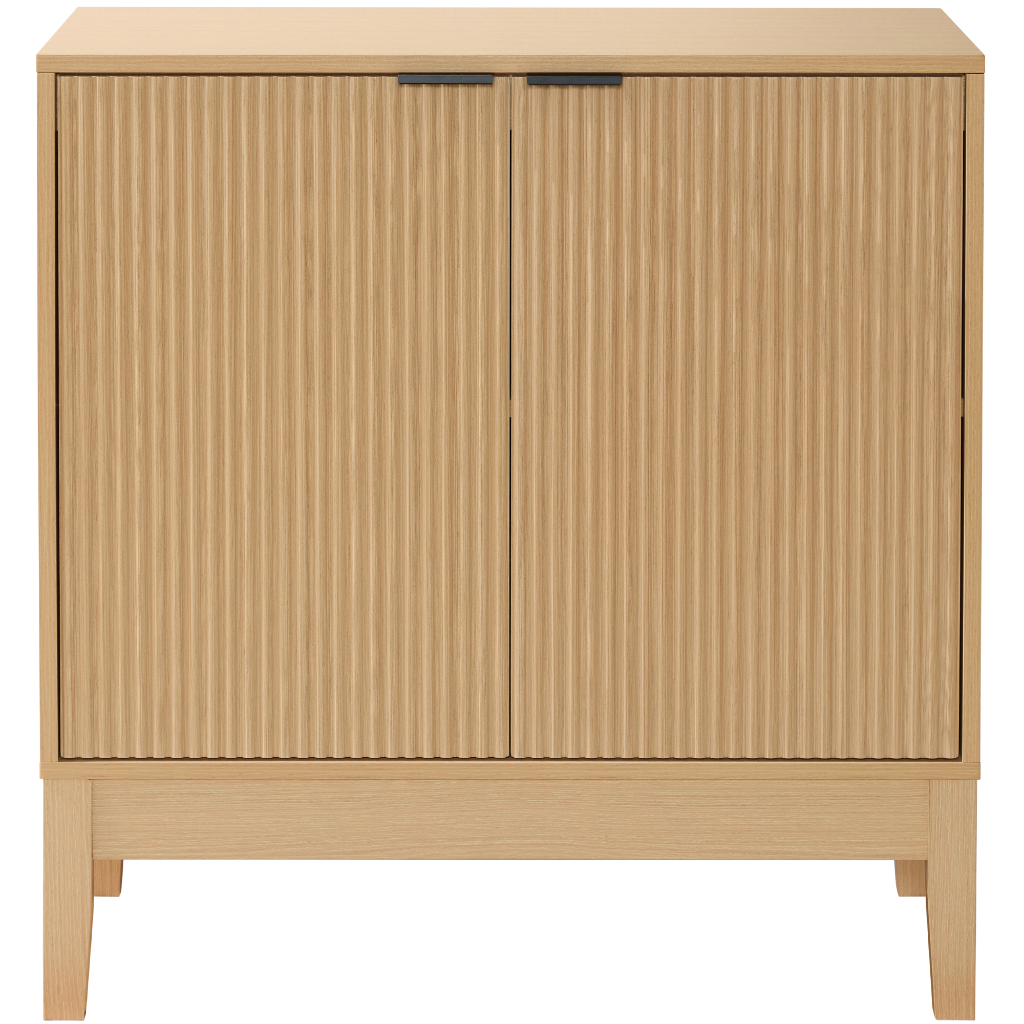 2-Door Reeded Storage Cabinet w/ Soft-Close Doors, Multipurpose Accent Furniture - Natural - Best Choice Products Online