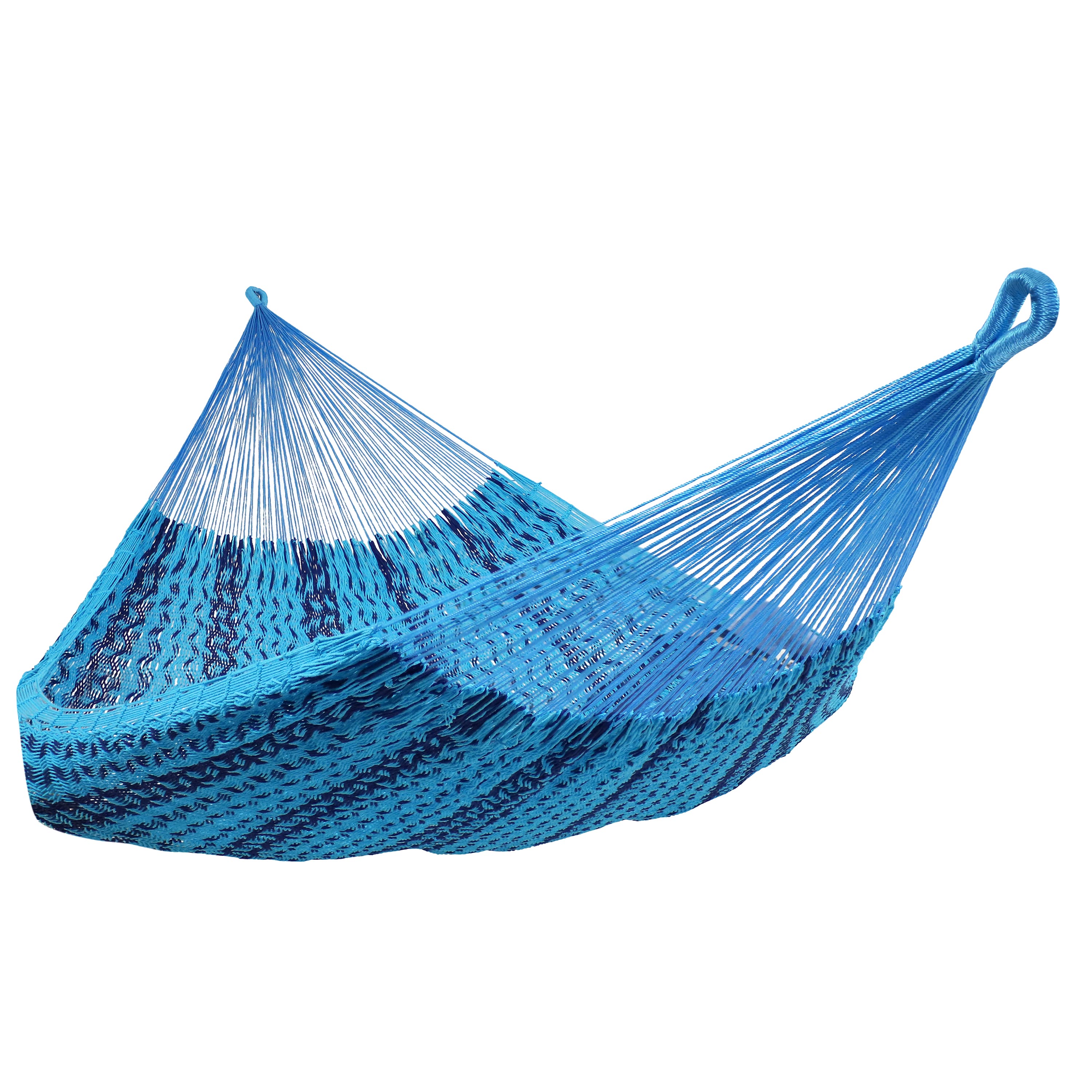 Sunnydaze Handwoven XXL Thick Cord Mayan Family Hammock - Blue