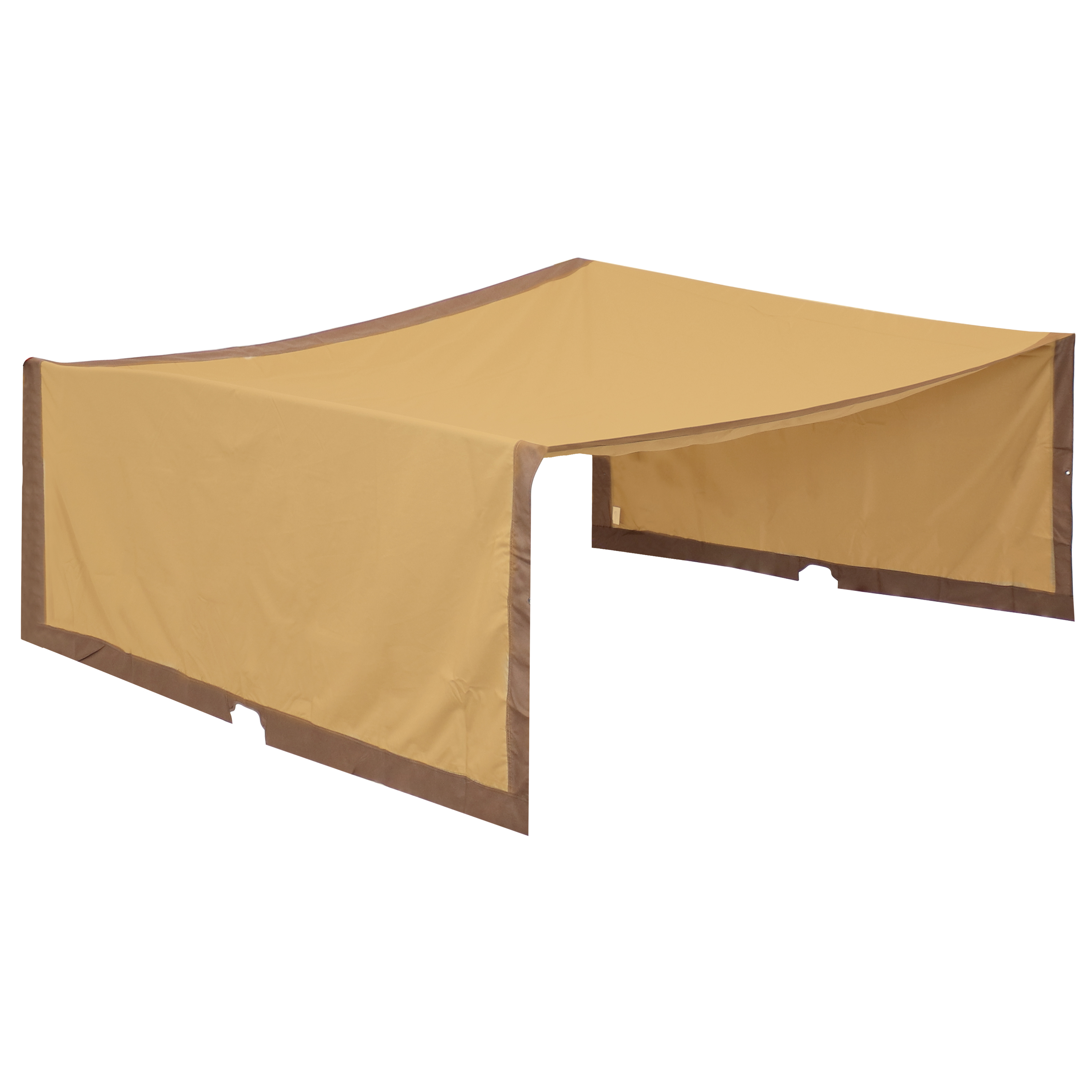 Sunnydaze Polyester 9- x 12-Foot Retractable Pergola Canopy Shade - Tan