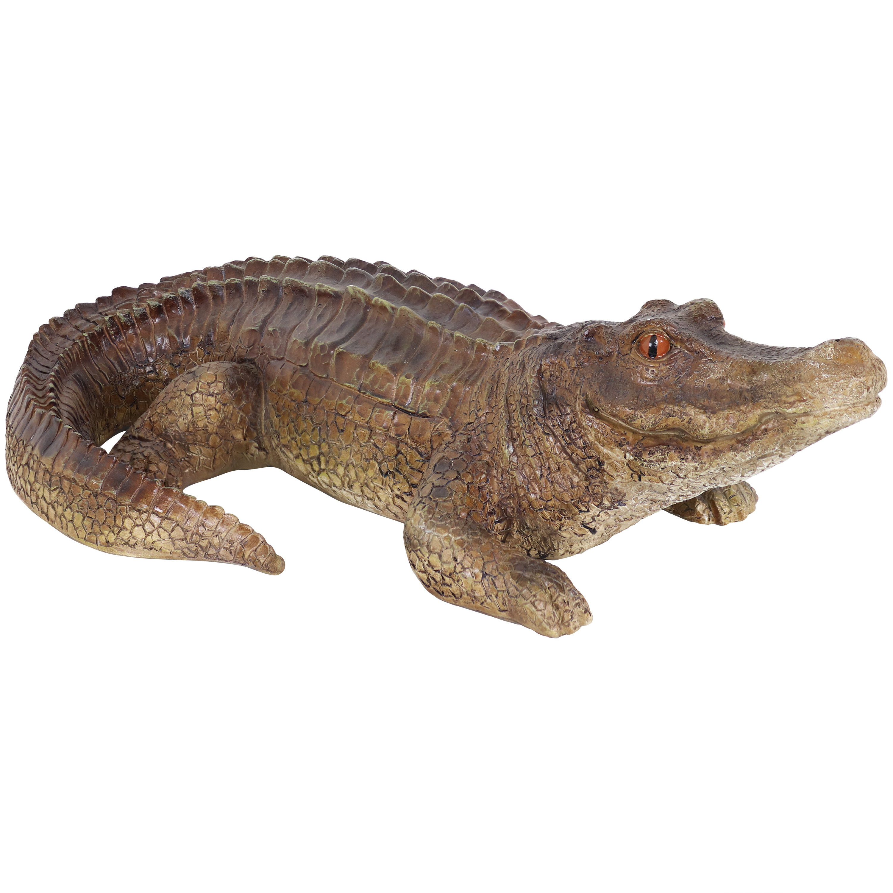 Sunnydaze Addison the Adventurous Alligator Polystone Statue - 23.5-Inch