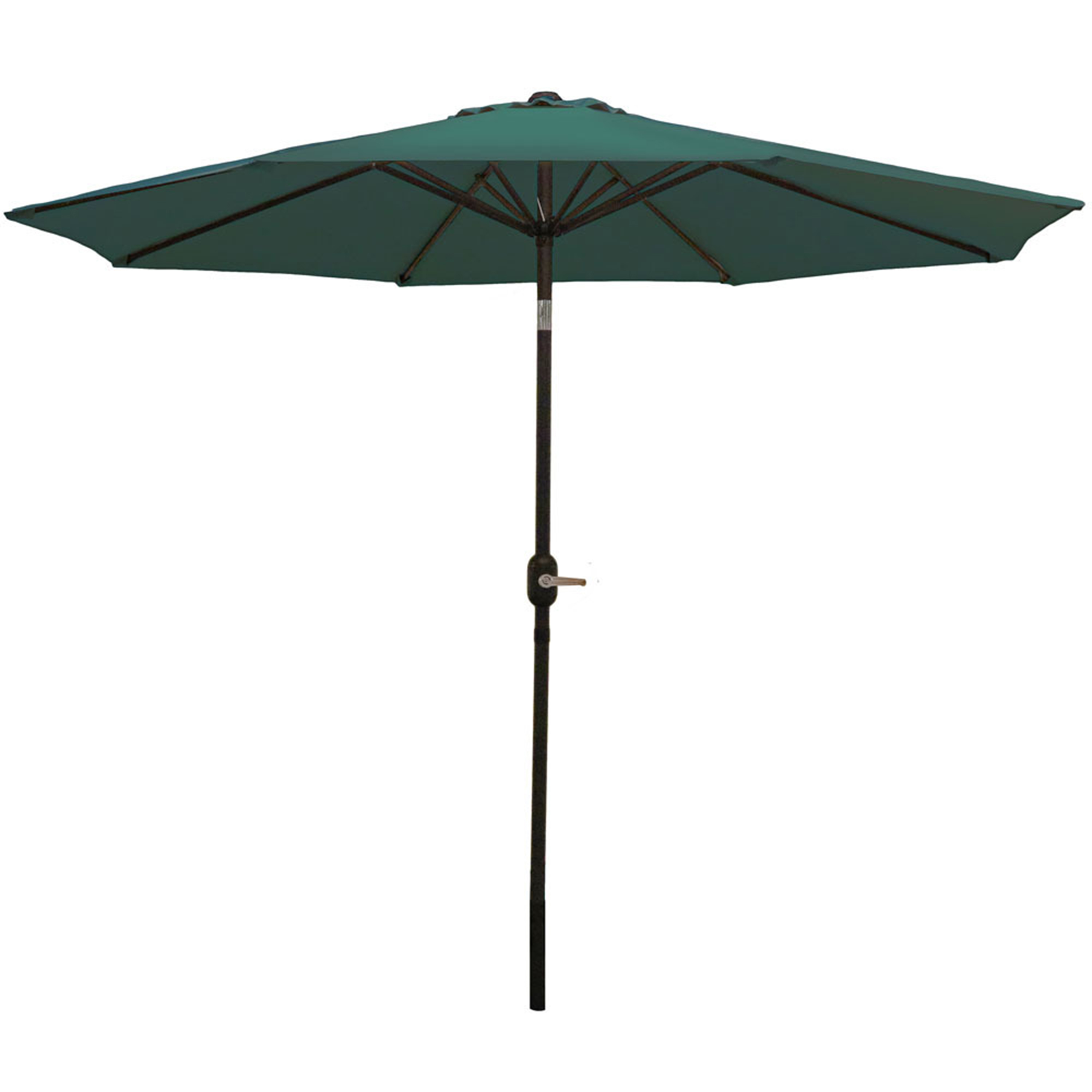 Sunnydaze Aluminum 9 Foot Patio Umbrella with Tilt & Crank, Green