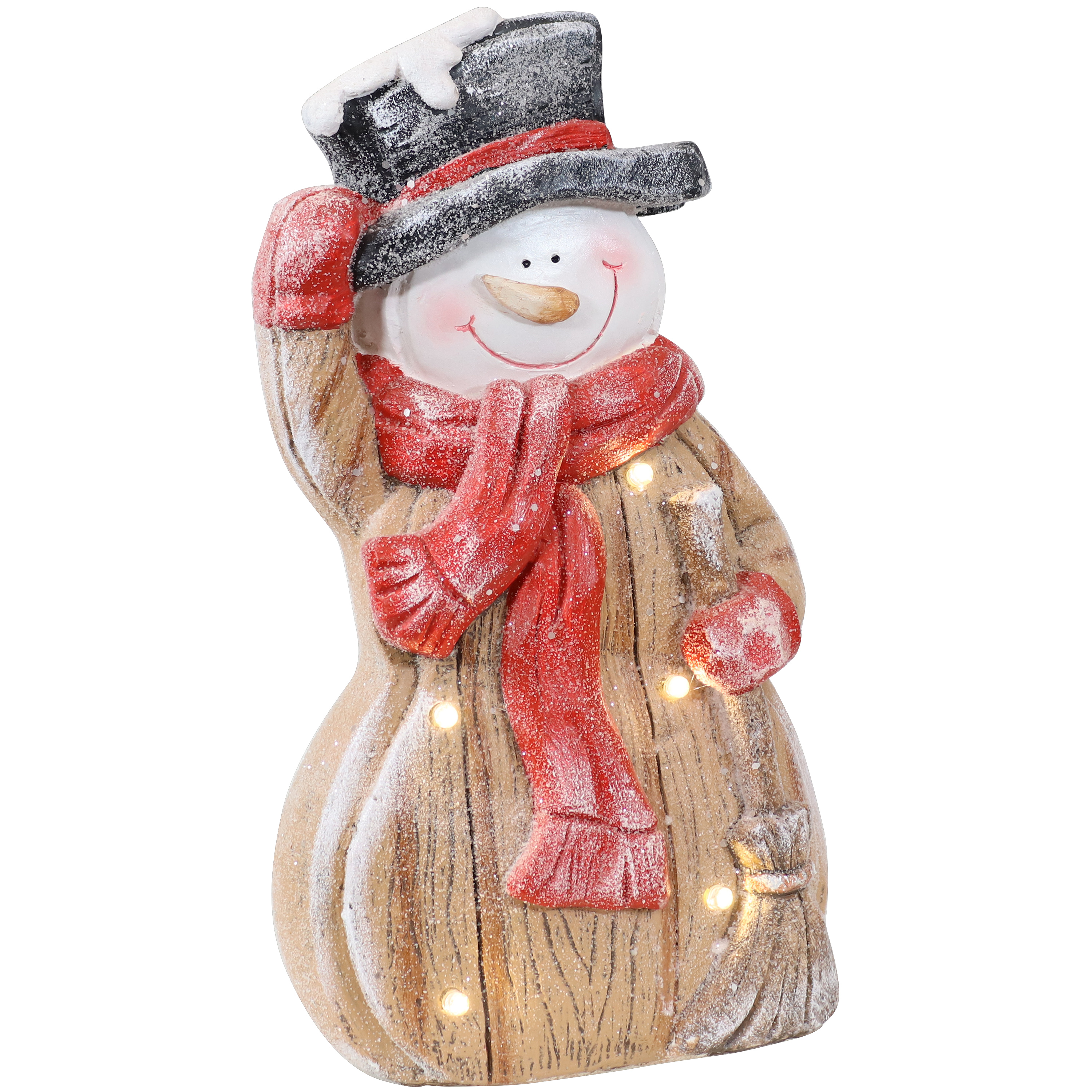 Harold the Happy Lighted Snowman Statue
