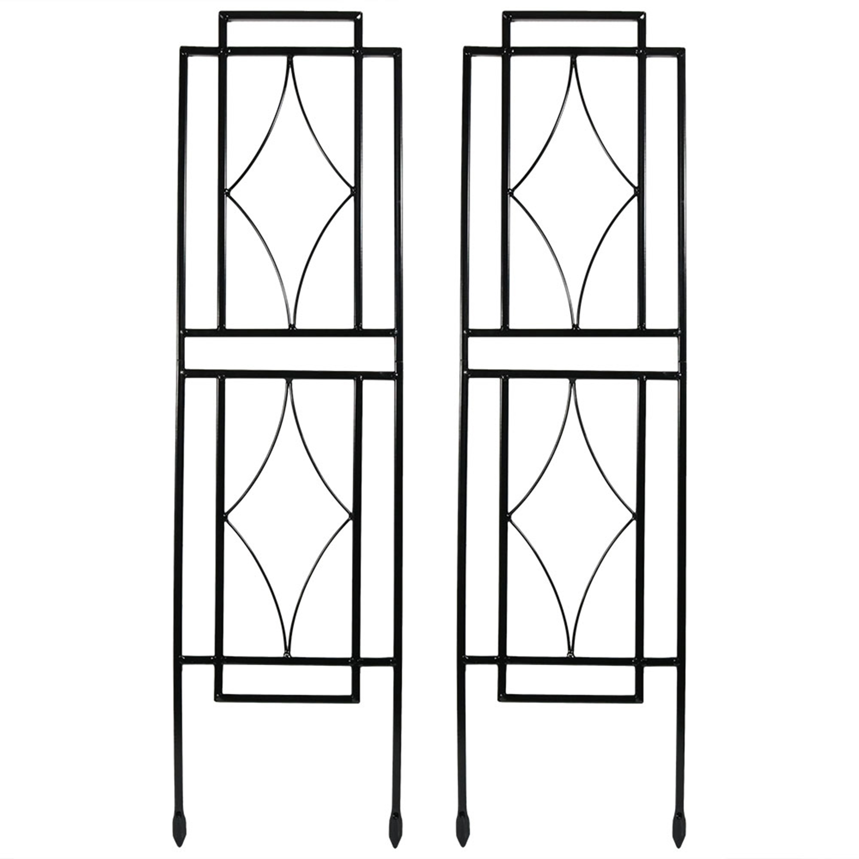 Sunnydaze Contemporary Garden Trellis 30-Inch - Set of 2